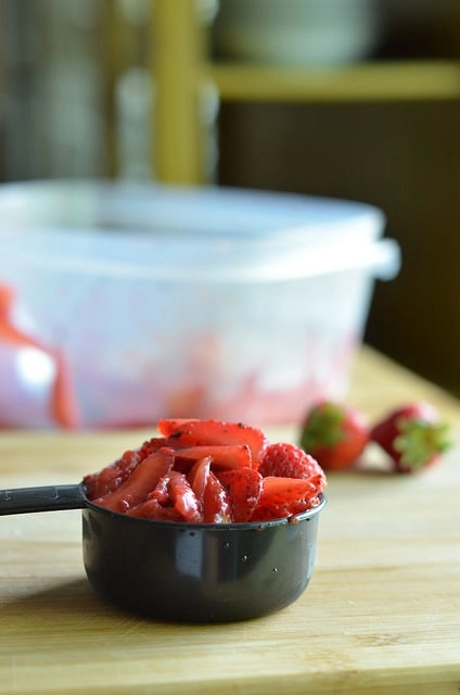 strawberries in a cup