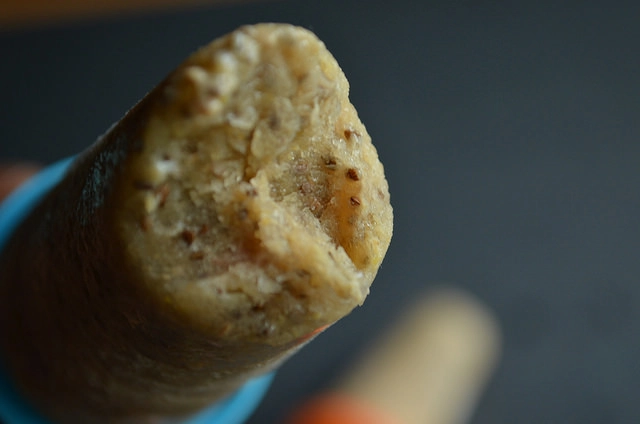 Peach Ginger Chia Protein Popsicles